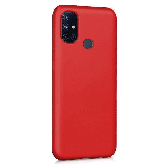 CaseUp OnePlus Nord N10 5G Kılıf Matte Surface Kırmızı 2